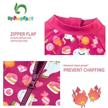 upandfast Baby Sunsuit with Sun Hat for Summer Fun