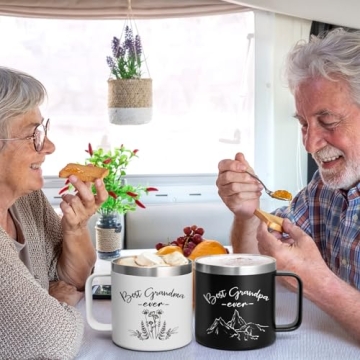 LiqCool Insulated Mugs for Grandparents - 14 Oz