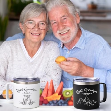 LiqCool Insulated Mugs for Grandparents - 14 Oz