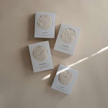 mushie Extra Soft Muslin Fitted Mini Crib Sheet | 24"x 38" (Sun)