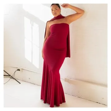 BIOPQQ Women's Chic Evening Gown for Prom and Parties