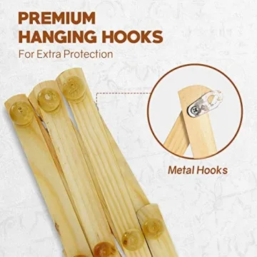 Stylish Expandable Wooden Wall Rack for Hats Belts More