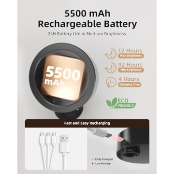 EZVALO LED Wall Mounted Lights with Remote Control