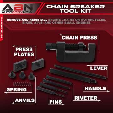 ABN Chain Breaker Tool Kit for 35 to 630 Motorcycle and Bike Chains