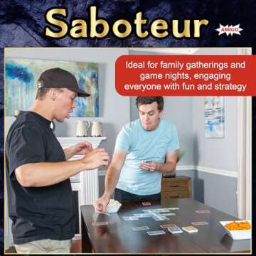 AMIGO Games Saboteur Strategy Card Game – The Adventurous Gold Mining Game Following Your Dwarves ...