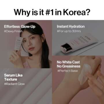 d'alba Piedmont Waterfull Tone-Up Sunscreen Serum BROAD SPECTRUM SPF 50 + Korean Sunscreen for Face, All Skin Tones, Sweat Proof Formula (1.69 fl.oz.)