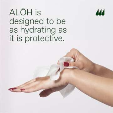 ALŌH Peppermint Eucalyptus Sanitizing Hand Wipes - Clean Hands, Clear Mind On The Go Sanitizer for Kids and Adults - Travel Size 6 packs of 20ct Wipes (120 Wipes)