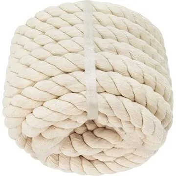 Natural White Cotton Rope for Crafts and Outdoor Activities