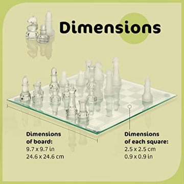 Elegant Srenta Glass Chess Set for Modern Home