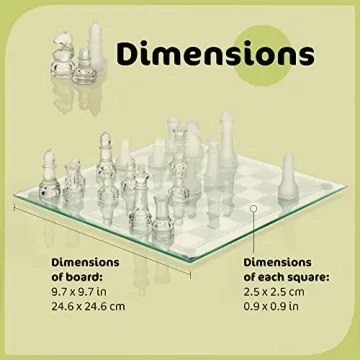 Elegant Srenta Glass Chess Set for Modern Home