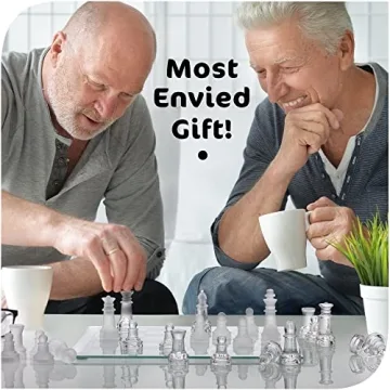 Elegant Srenta Glass Chess Set for Modern Home
