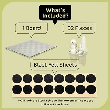 Elegant Srenta Glass Chess Set for Modern Home