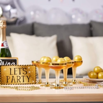 Juvale 50-Pack Gold Ping Pong Balls for Parties