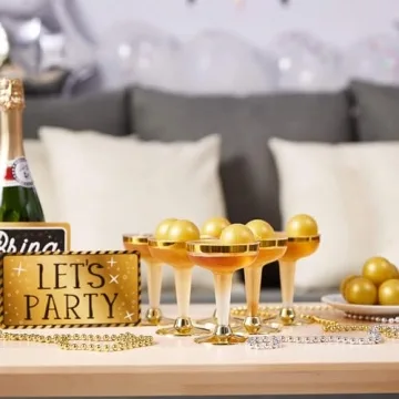 Juvale 50-Pack Gold Ping Pong Balls for Parties