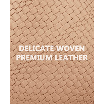 MJUEO Vegan Leather Woven Bag - Chic & Versatile Handbag