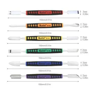 Professional 6pcs Metal Spudger Set for Device Repairs