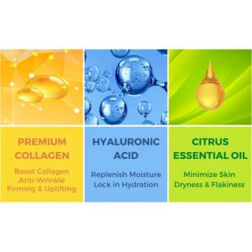 Merveilles Collagen Face Mask, Hydrating Brightening Anti Aging Collagen Facial Mask Skincare for Women, Deep Moisturizing Sheet Mask