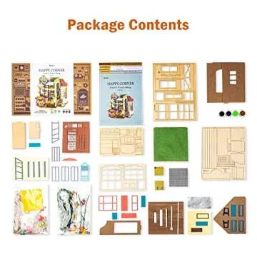Rolife DIY Miniature House Kit 1:24 Scale Miniature Kit Green Grocery Diorama Gifts for Adults(Carl's Fruit Shop)