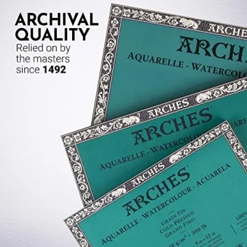 Arches 300 lb Watercolor Paper Block for Artists