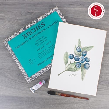 Arches 300 lb Watercolor Paper Block for Artists