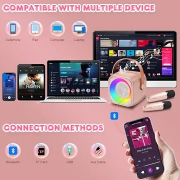 Mini Karaoke Speaker Set for Kids and Adults - Great Gift