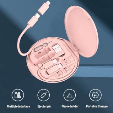 Yesimla Multi USB C Adapter Kit - Versatile Charging Solution for Travel