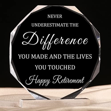 Inspirational Retirement Gifts for Men - Keepsake & Paperweight Plaque