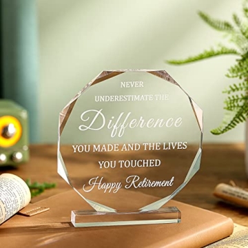 Retirement Gifts for Men - Keepsake Plaque & Paperweight