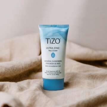 TiZO® Ultra Zinc | Non Tinted | Broad Spectrum SPF 40 for face and body | UVA and UVB protection | 20% Zinc Oxide formula | All Skin Types | 3.5 oz/100 g