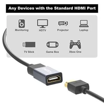 VCELINK HDMI Coupler 8K, HDMI 2.1 Female to Female Connector HDMI Extension Adapter, Support 8K@60Hz / 4K@120Hz 120UHD, 7680 * 4320 Resolution, 3D, HDR, ARC for Laptop, PC, Monitor, Roku TV, 2 Pack