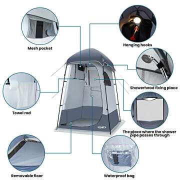 Versatile Shower Tent for Camping and Outdoor Privacy