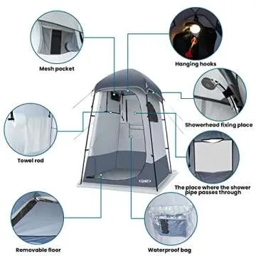 Versatile Shower Tent for Camping and Outdoor Privacy
