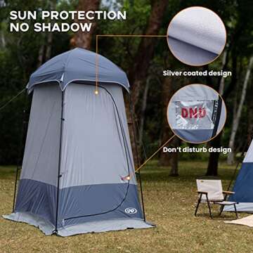 Versatile Shower Tent for Camping and Outdoor Privacy