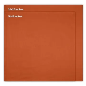 Utopia Kitchen Orange Cloth Napkins 12 Pack for Elegant Dining