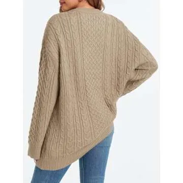 Saodimallsu Women's Chunky Knit Oversized Sweater - Cozy Style