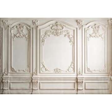 Kate 7×5ft Retro Indoor Backdrop Photography European Style Gypsum Pattern Background Classic Portr...