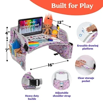 PILLANI Kids Travel Tray for Car Travel Activities