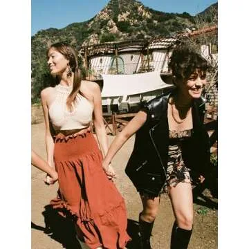 CIDER Women Boho Floral Cami Mini Dress for Summer