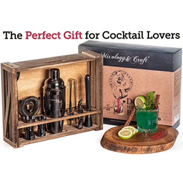 Mixology Bartender Kit: 11-Piece Bar Tool Set with Stand