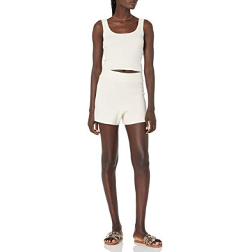 The Drop Women's Supersoft Sweater Short Whisper White