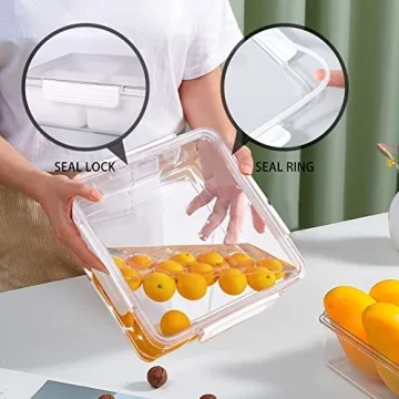 Divided Serving Tray with Lid for Fruits and Snacks