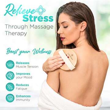 Vegan Dry Brush for Body Exfoliation and Wellness