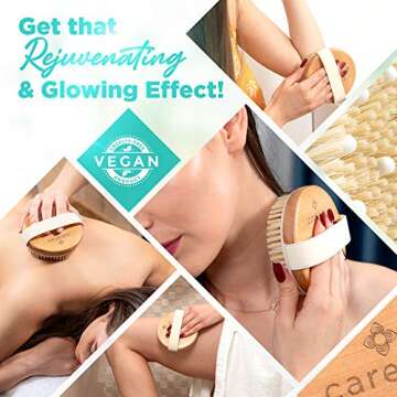 Vegan Dry Brush for Body Exfoliation and Wellness
