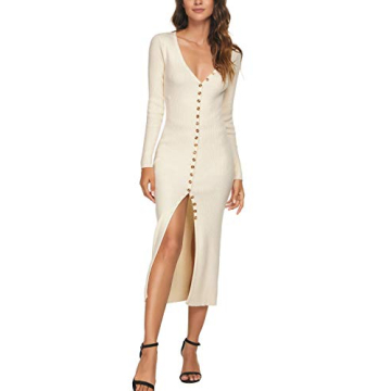 Chic Long Sleeve Maxi Dress for Fall and Winter Fashion