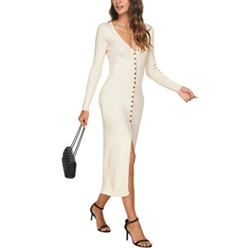 Chic Long Sleeve Maxi Dress for Fall and Winter Fashion