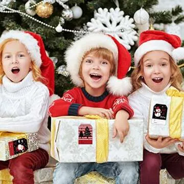 300 Pcs Self-Adhesive Christmas Gift Tags Stickers