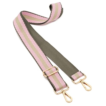 Wide Shoulder Strap Adjustable Replacement Belt Guitar Style Crossbody Bag Handbag Strap Multicolor Canvas Straps(Wide:1.4in) (Color35)