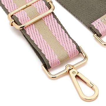 Wide Shoulder Strap Adjustable Replacement Belt Guitar Style Crossbody Bag Handbag Strap Multicolor Canvas Straps(Wide:1.4in) (Color35)