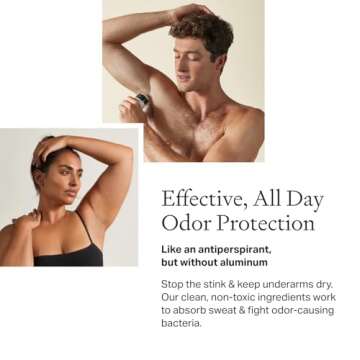 Each & Every All Natural Deodorant for Women & Men - Sensitive Skin, Vegan, Baking Soda & Aluminum-F...