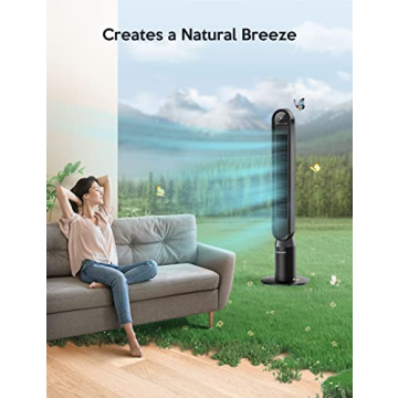 Powerful VAGKRI Oscillating Tower Fan with Remote Control